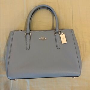Baby blue Coach handbag